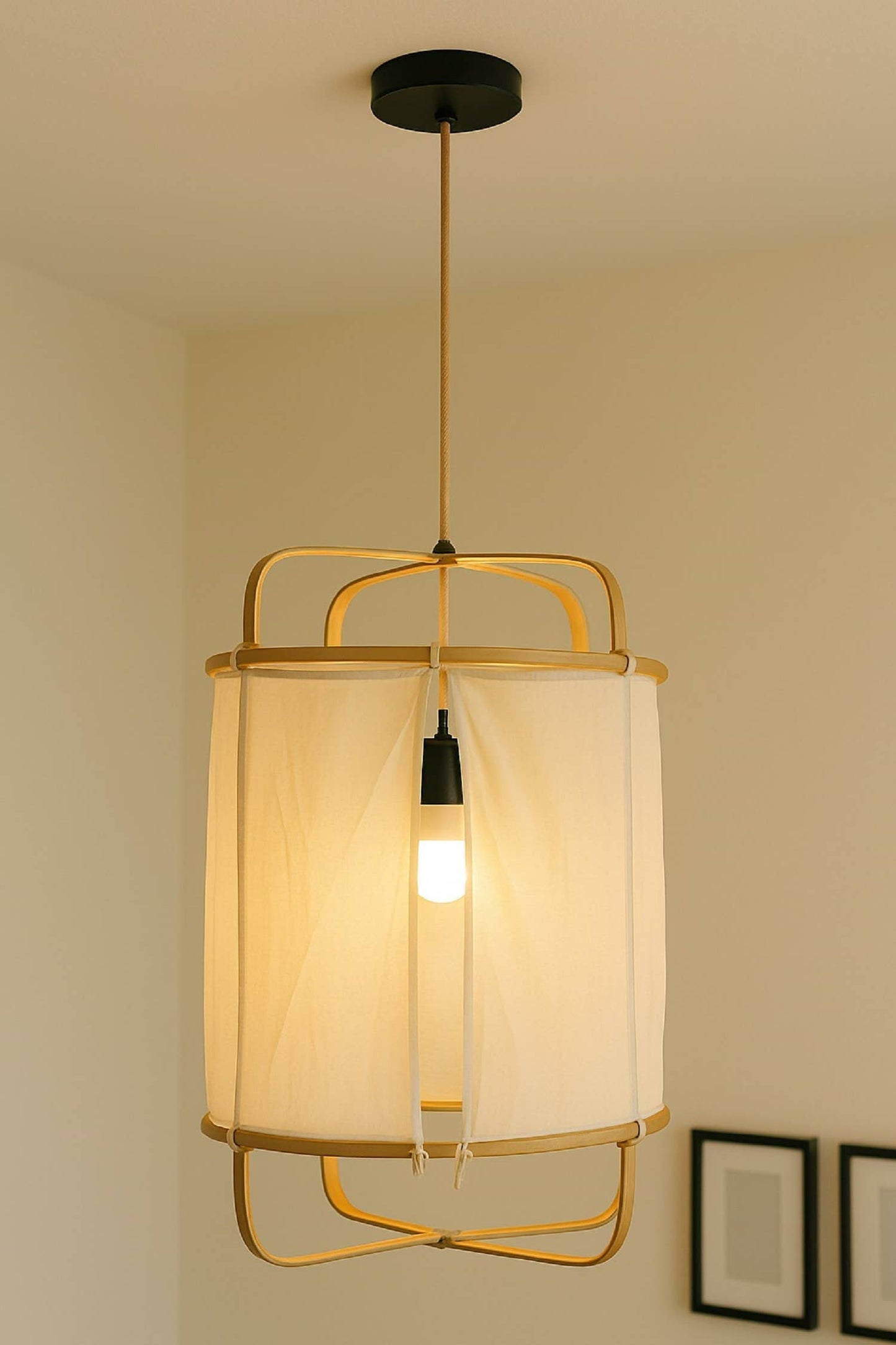 Natural Bamboo Pendant Light