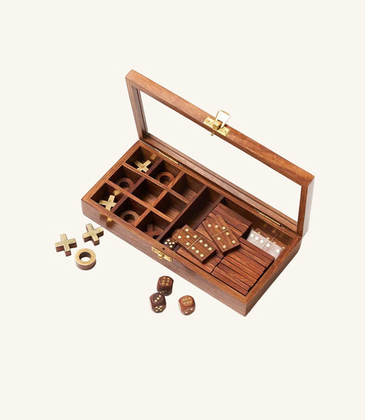 Rosewood 3-in-1 Game Set