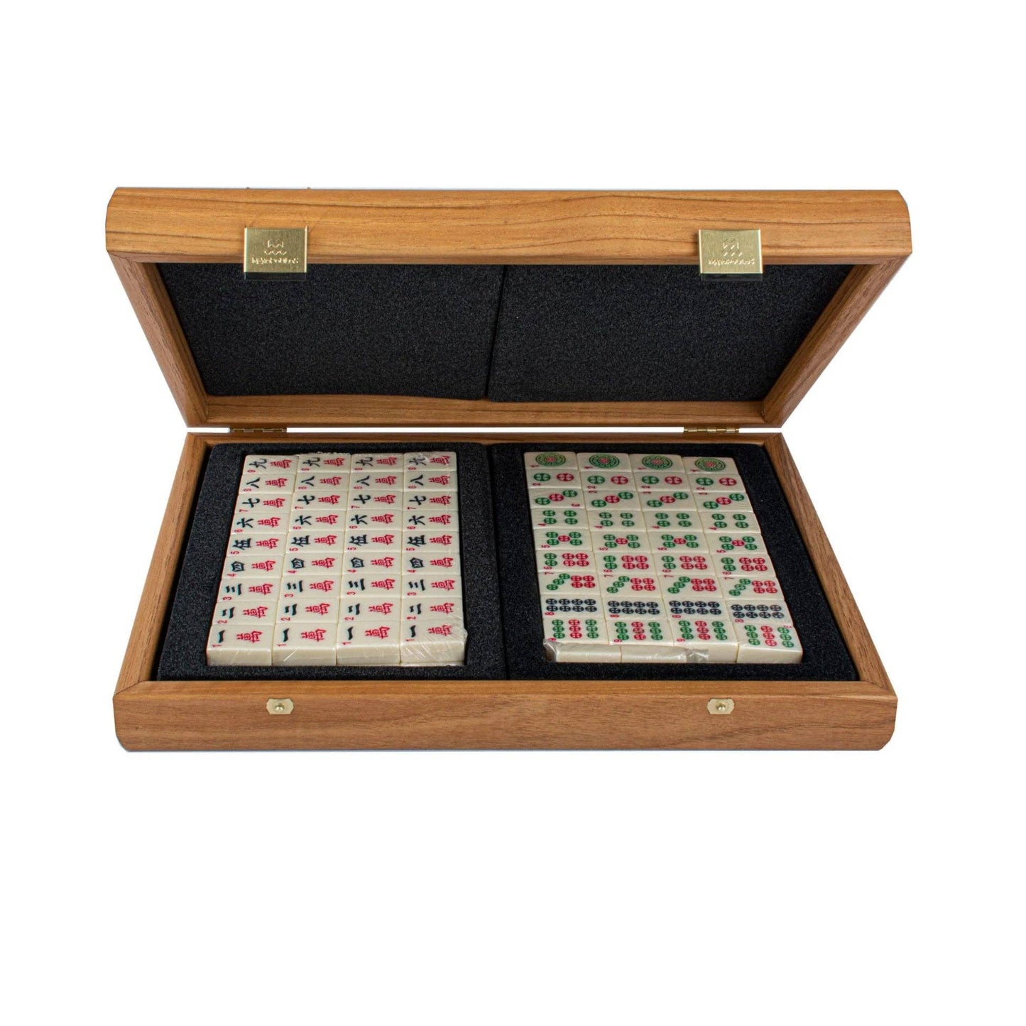 Premium Mahjong Tiles set in Walnut Wooden Case