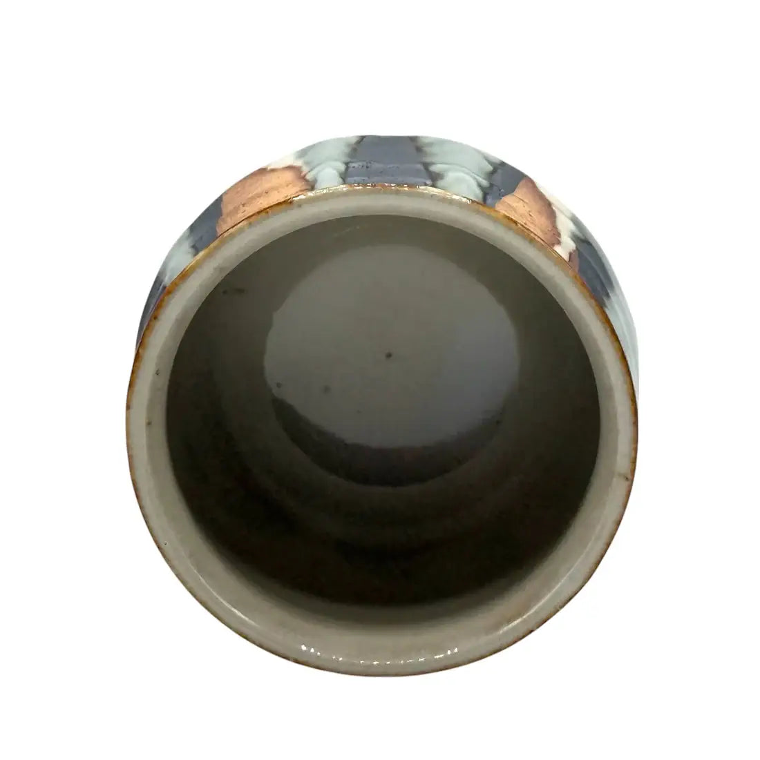 Suna Mozaiku Brown Mino-yaki Yunomi by Kimura - Japanese Teacup