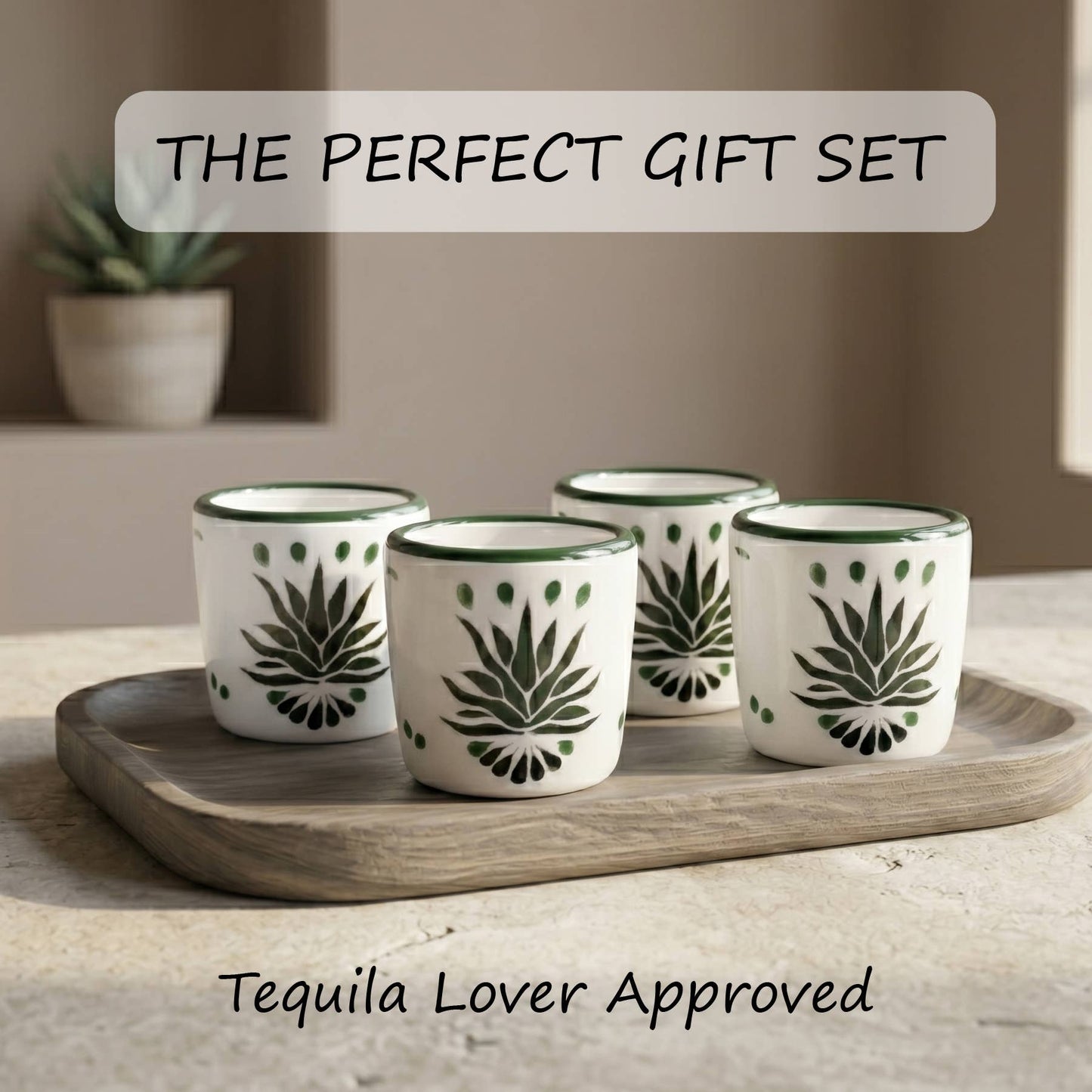Short Agave Shot Glasses - set of 4