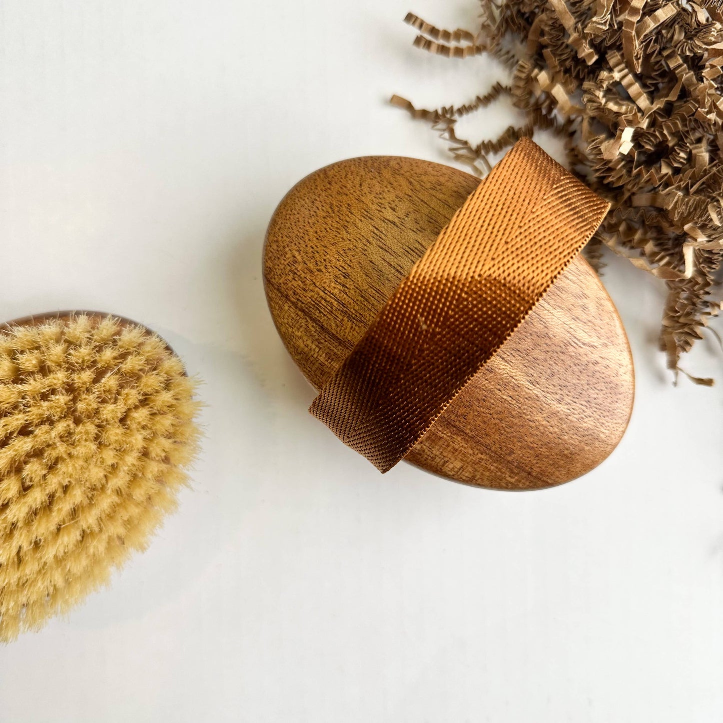 Ebony Wood Body Brush | Natural Boar Bristles
