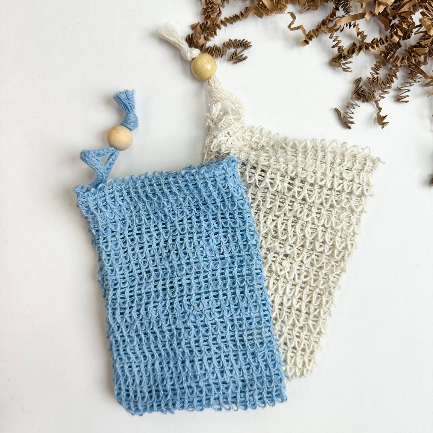 Organic Natural Handmade Sisal Soap Bags : Pure