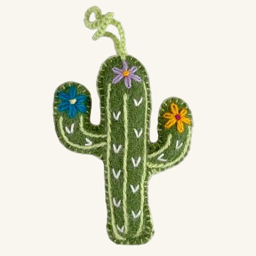 Wool Cactus Ornament