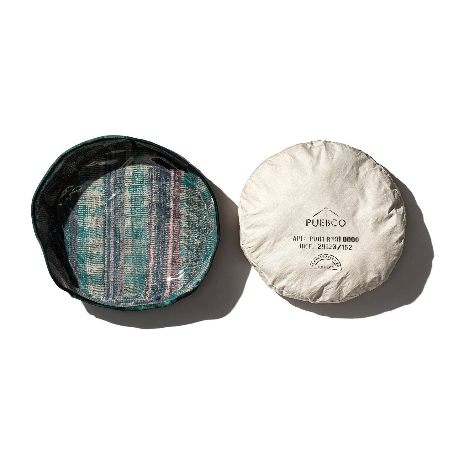 Vintage Kantha Quilt Pet Bed W/Cushion