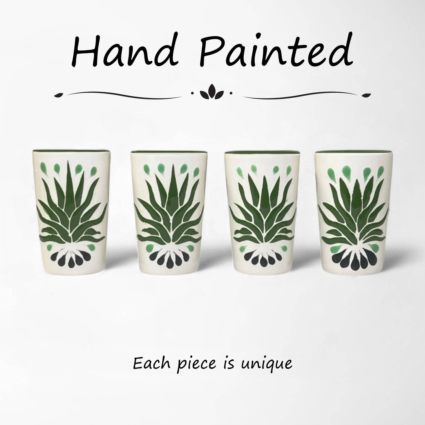 Tall Agave Shot Glasses - set of 4