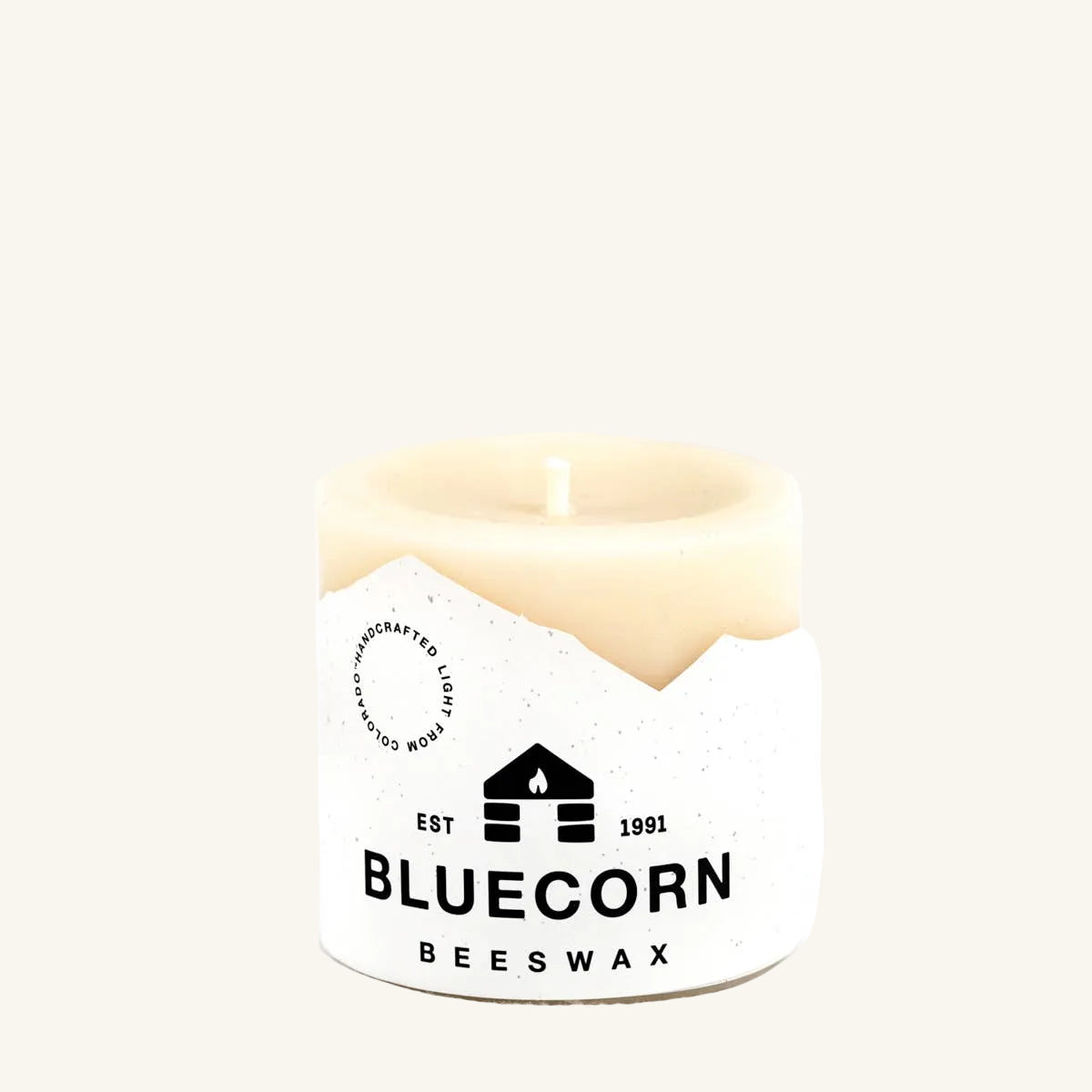 Pure Beeswax Pillar Candles – Ivory