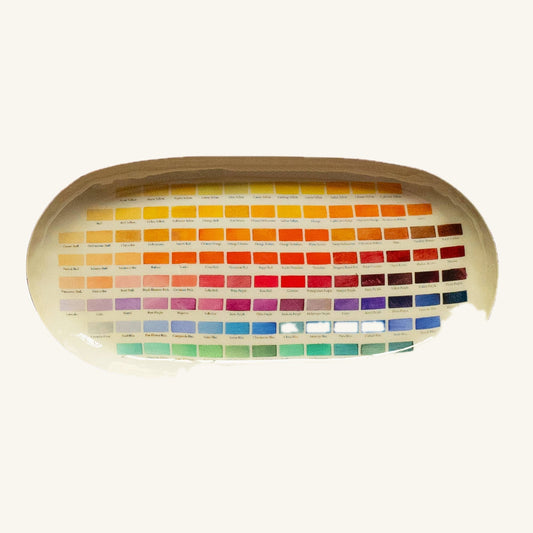 Oval Enamel Tray - Nomenclature of Colors