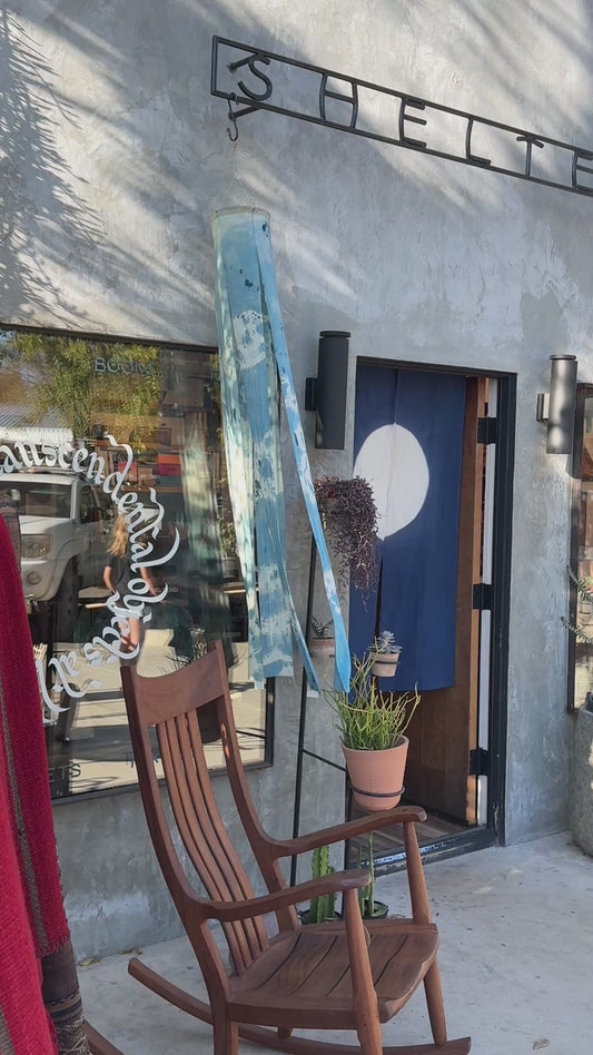 Indigo Dyed Japanese Koinobori Windsock Carp