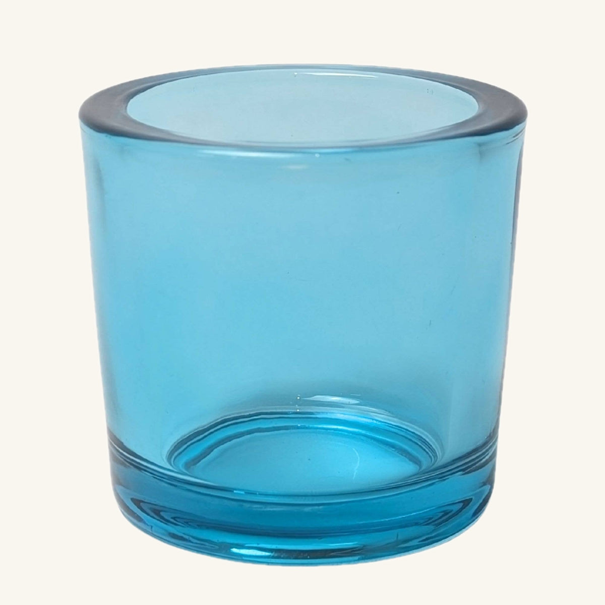 Recycled Glass Votive Candle Holders : Aqua