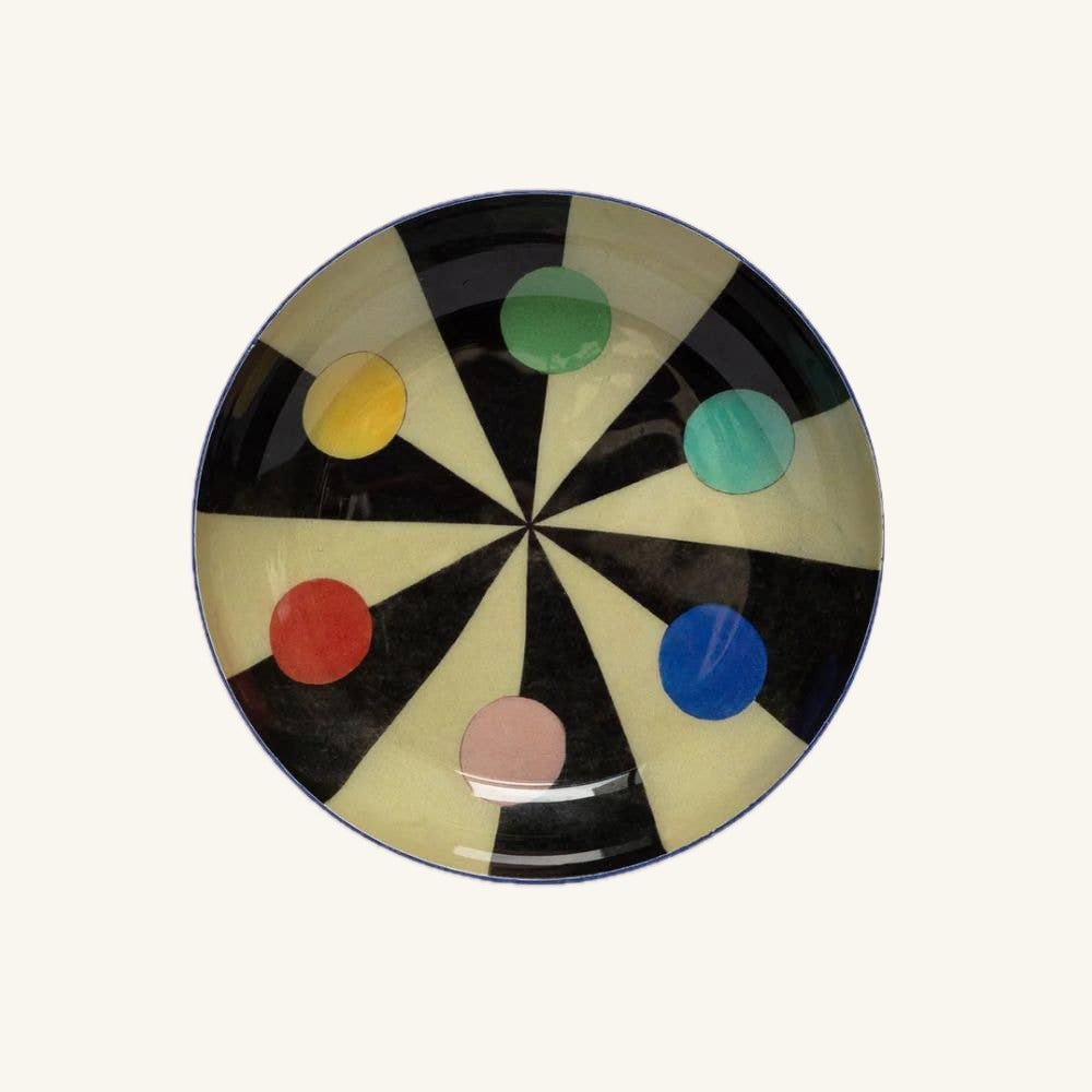 Round Enamel Tray - Benson’s Colour Hexagon